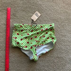 Unique Vintage Brand NWT Swim Bottoms Lady Bug Picnic Size XL